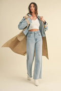 Denim Layered Trench